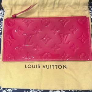 Louis Vuitton Vernis Hot Pink Flat Felice Pouch wallet